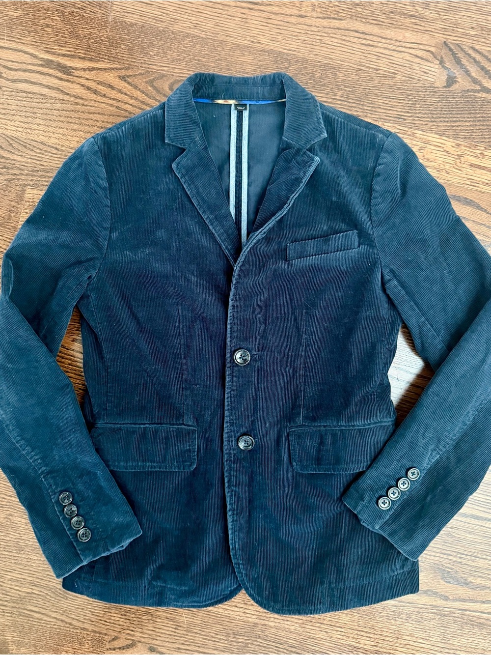 J.Crew Crewcuts Boys Navy Corduroy Blazer Jacket Size 12